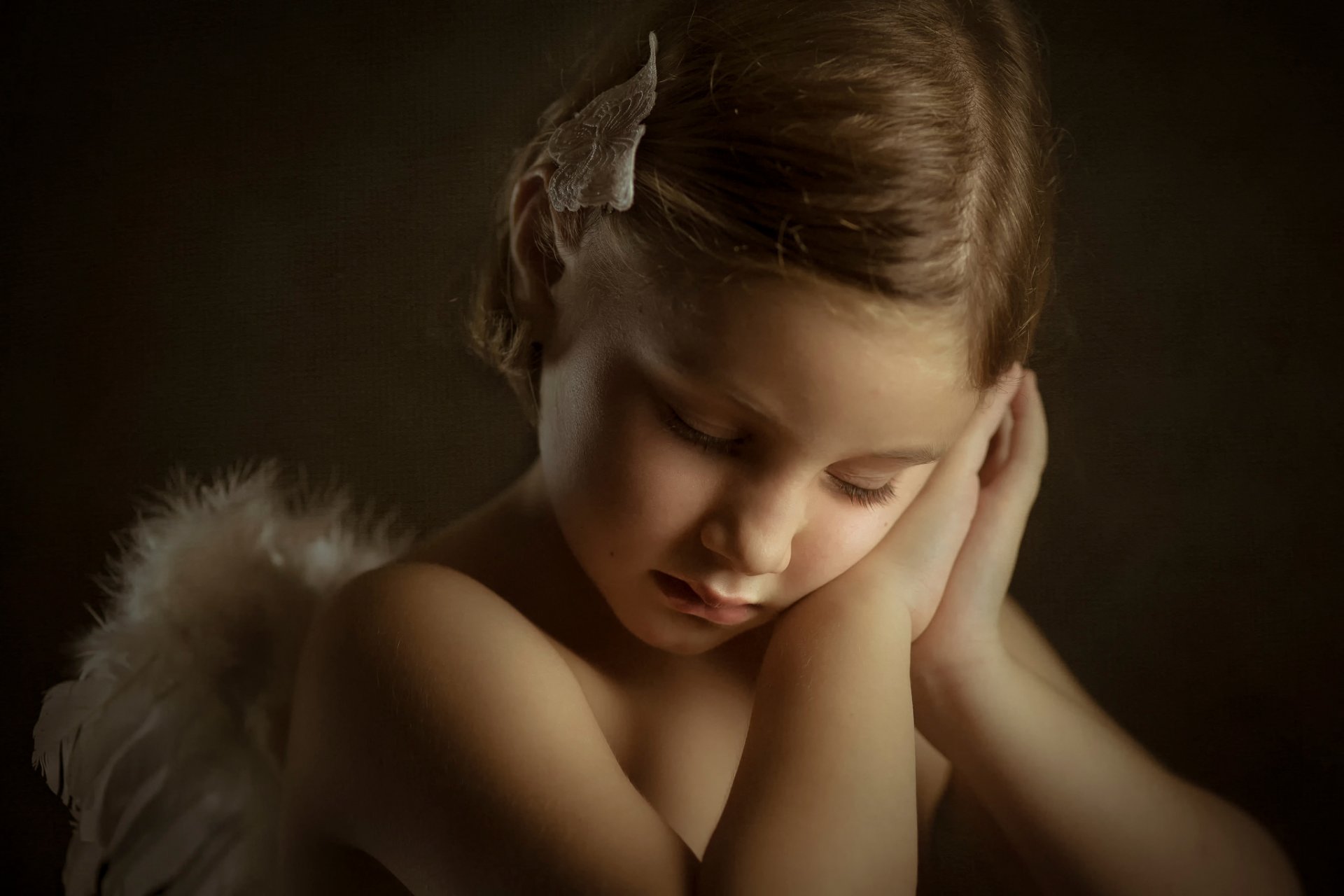 angelitos mireia niña retrato