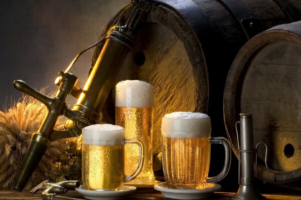 Cerveza en la edad media caballero