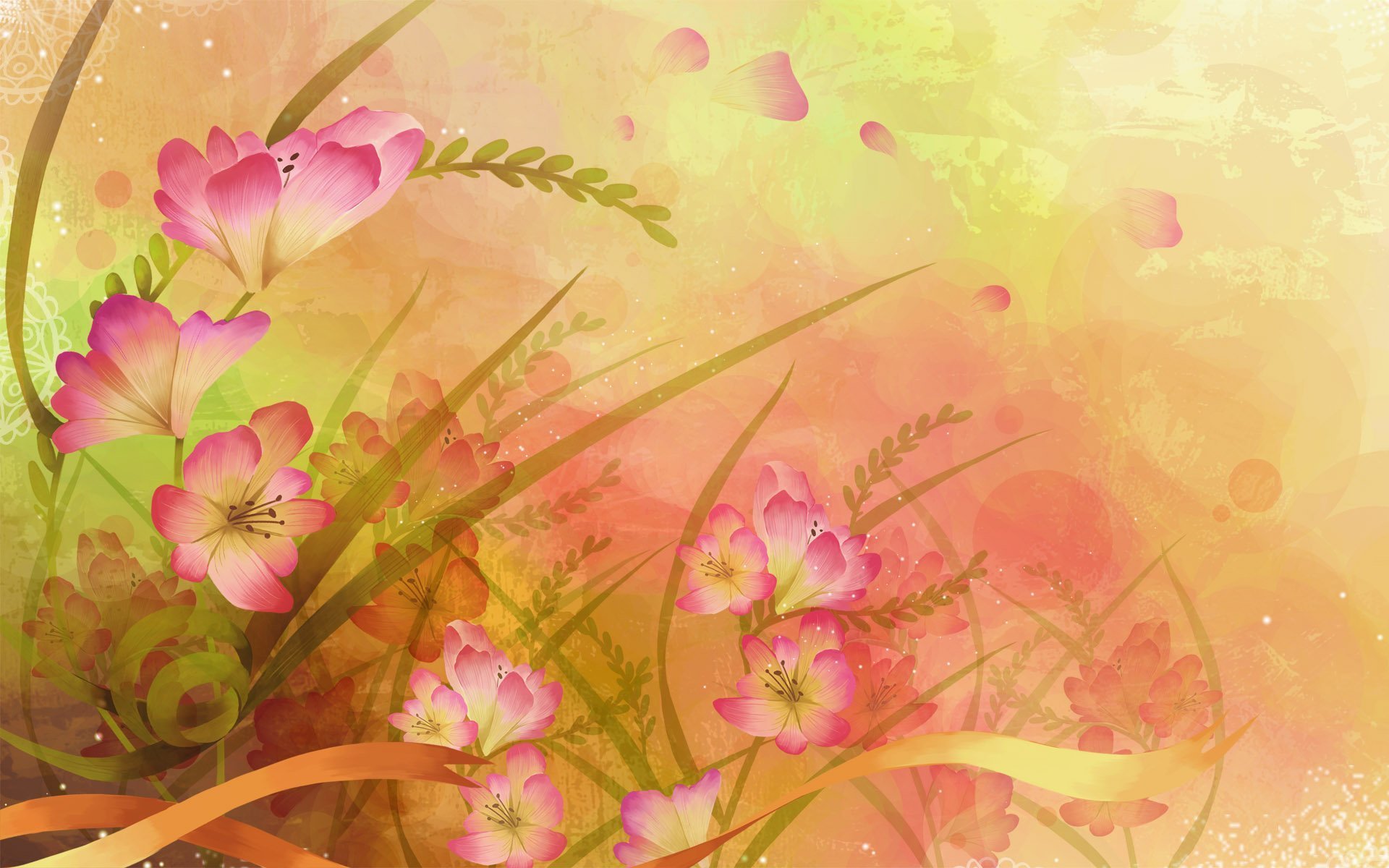 flores fondo abstracción