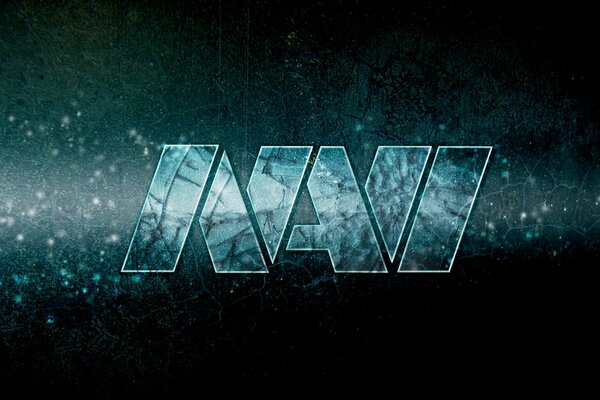 Navi inscripción en el cristal sobre fondo verde