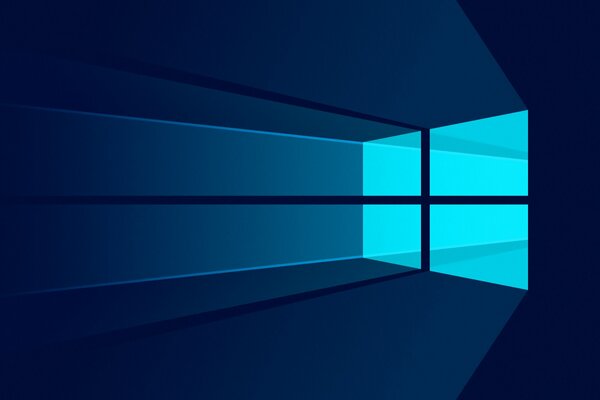 Logotipo de Microsoft sobre fondo azul