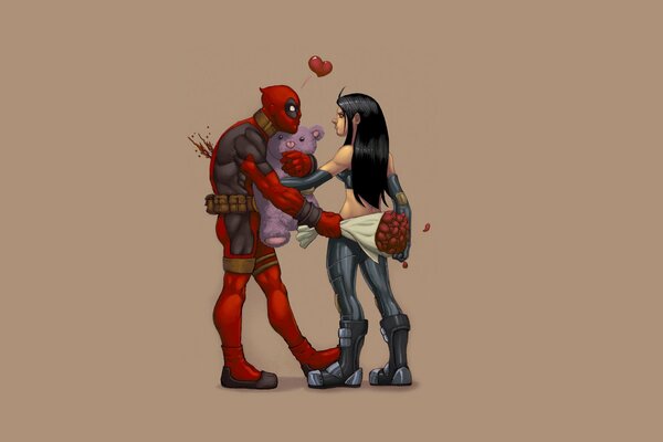 Deadpool y su novela se muestran en arte