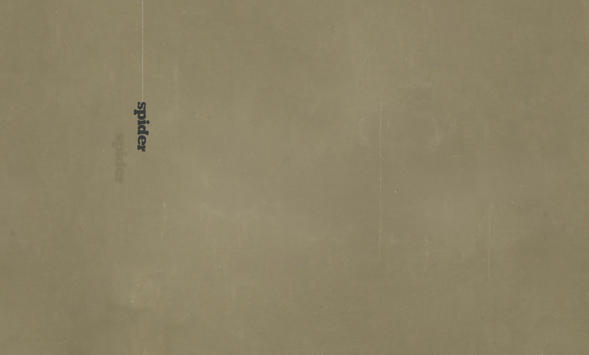 minimalismo palabra araña