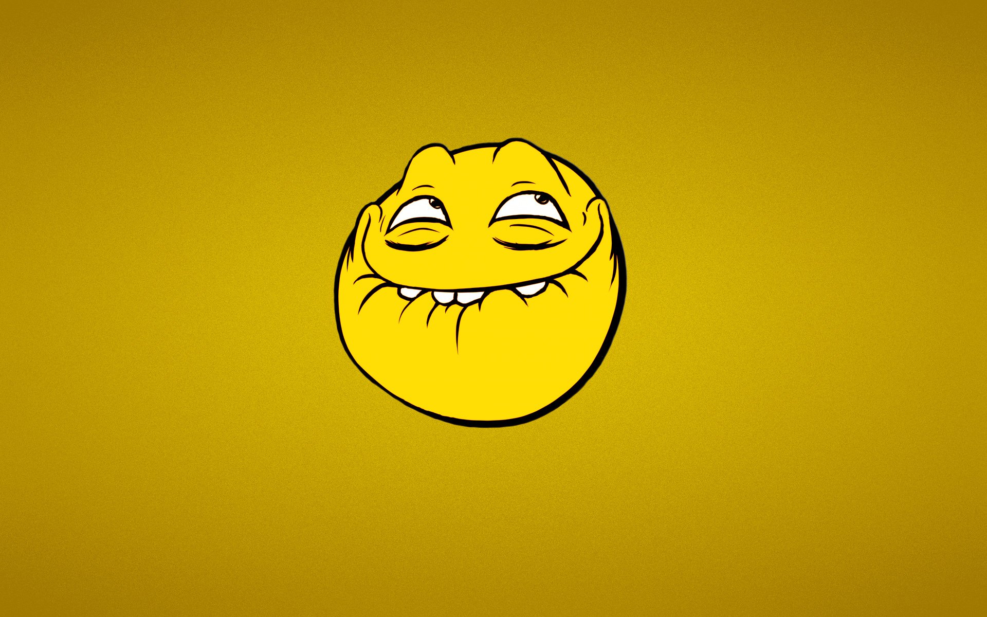 sonrisa trollface amarillo minimalismo trollface cara de troll