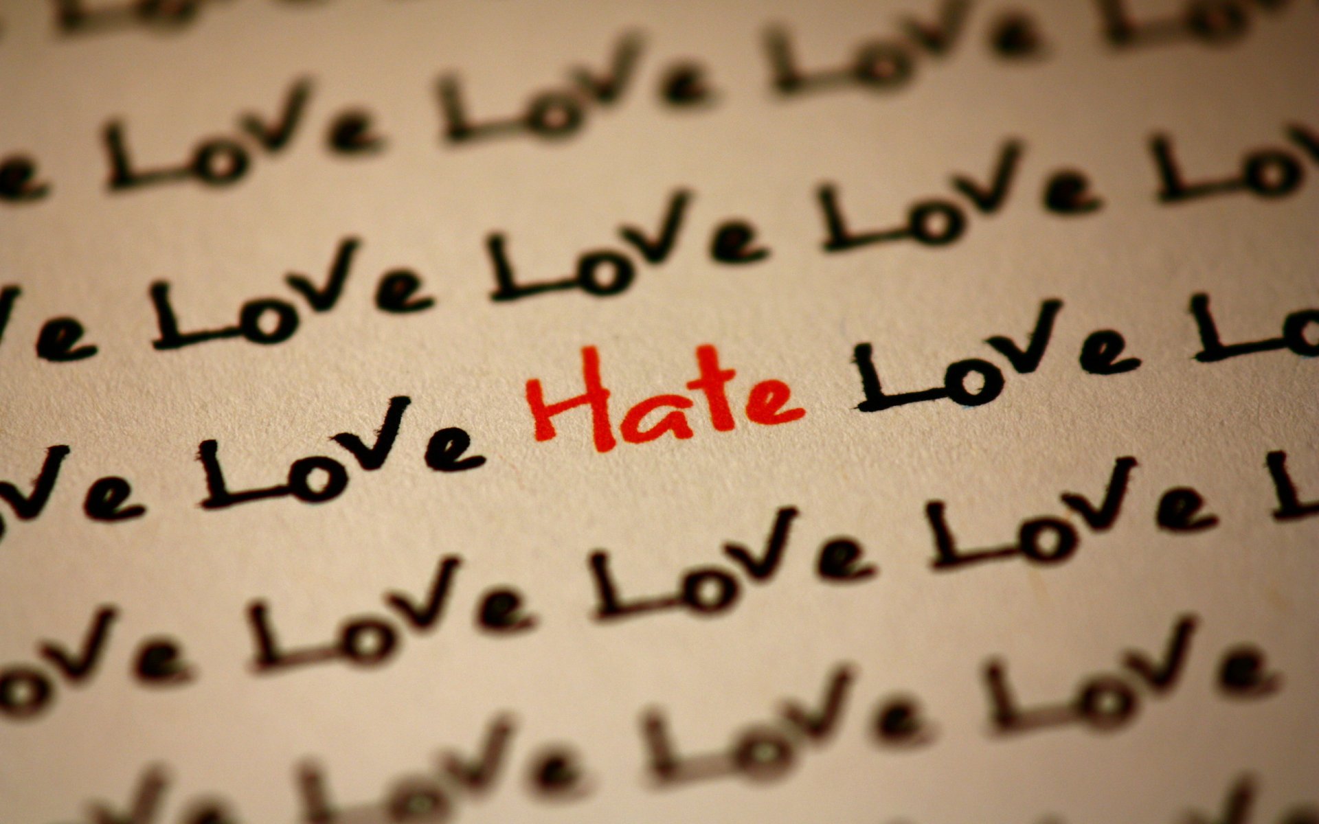 palabras letras amor odio