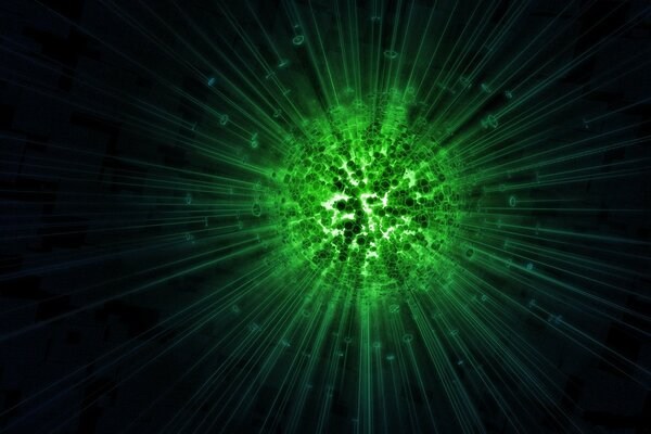 La siniestra bola verde de energía