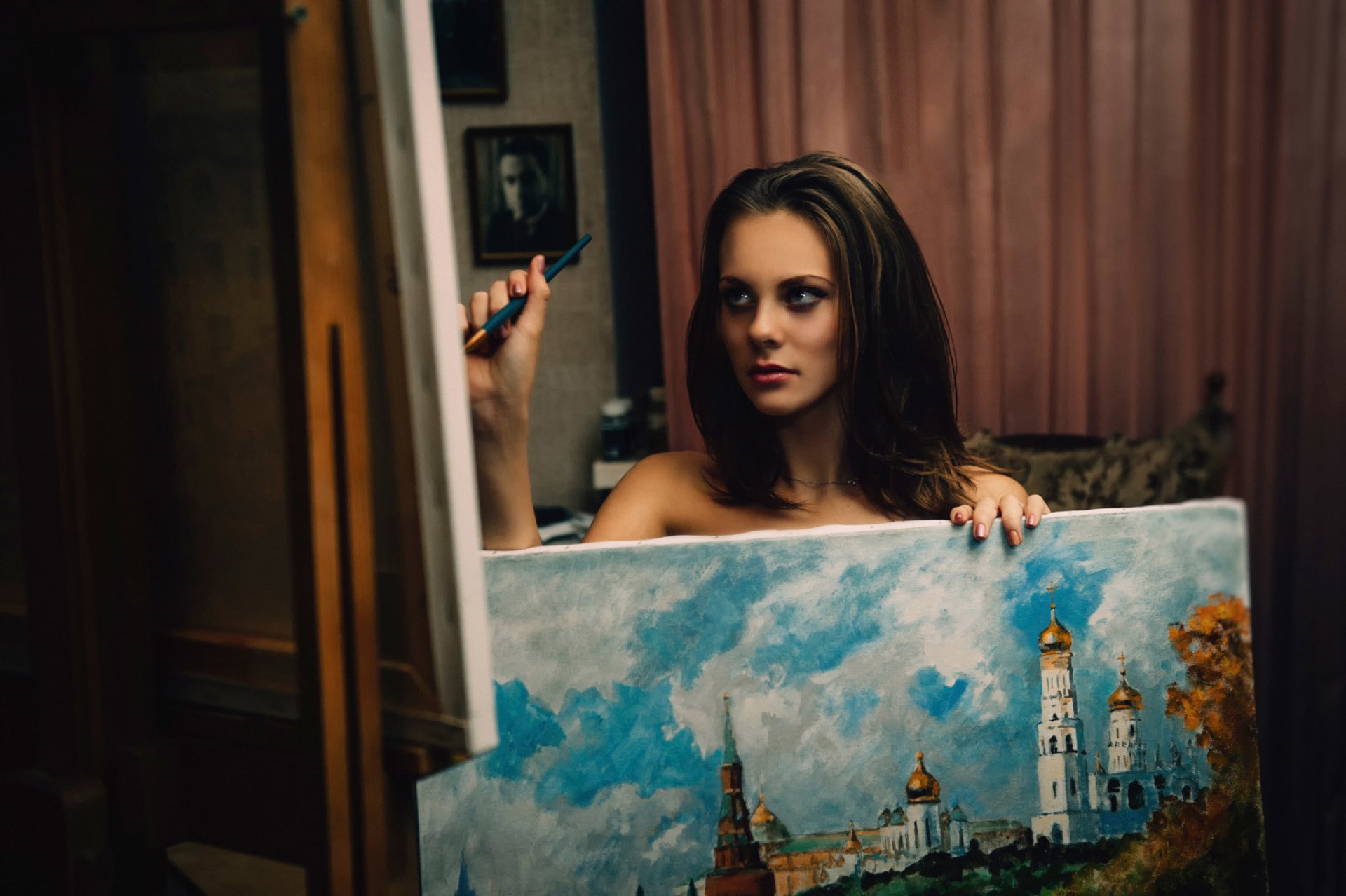 chica pintura arte creatividad