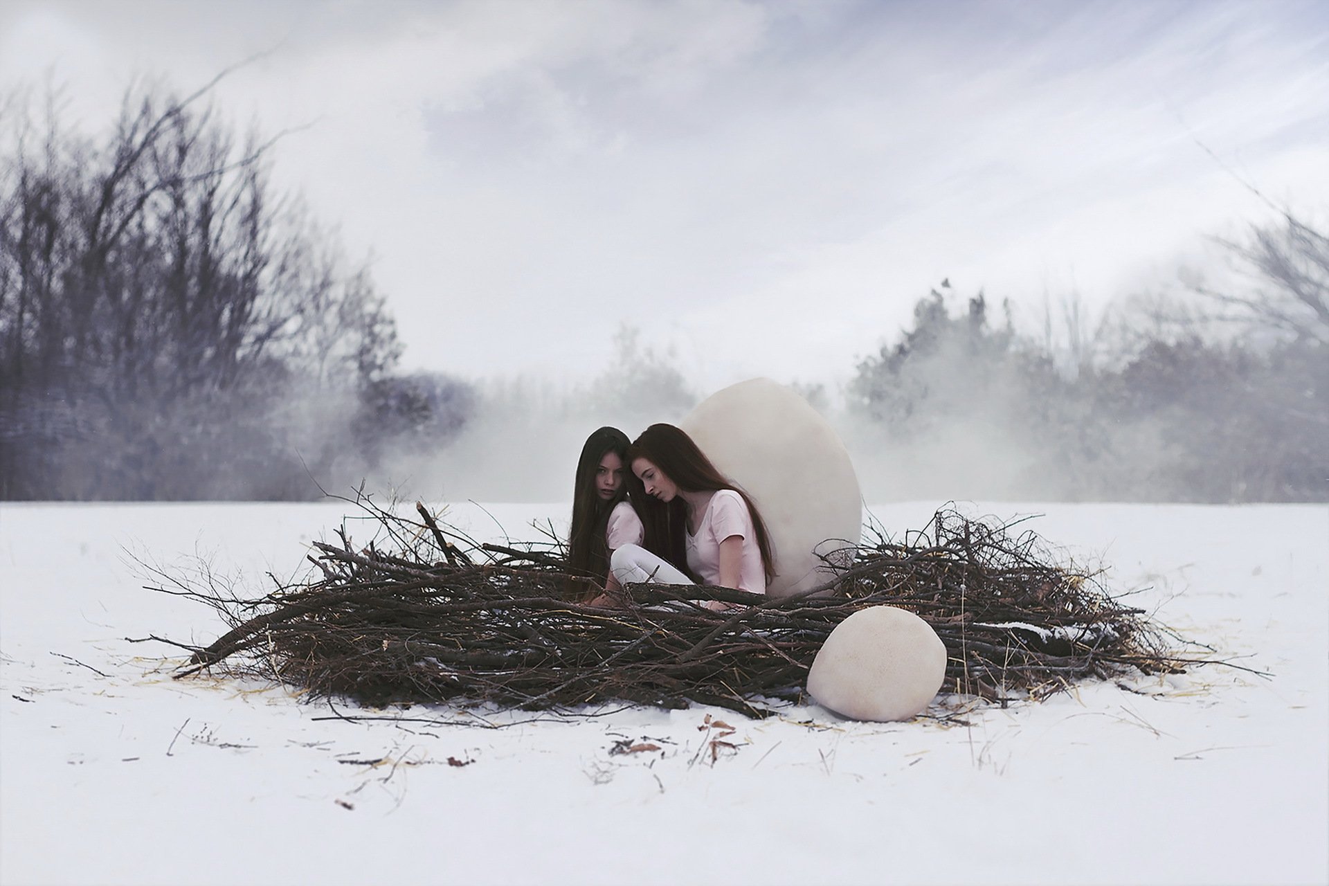chicas nido invierno