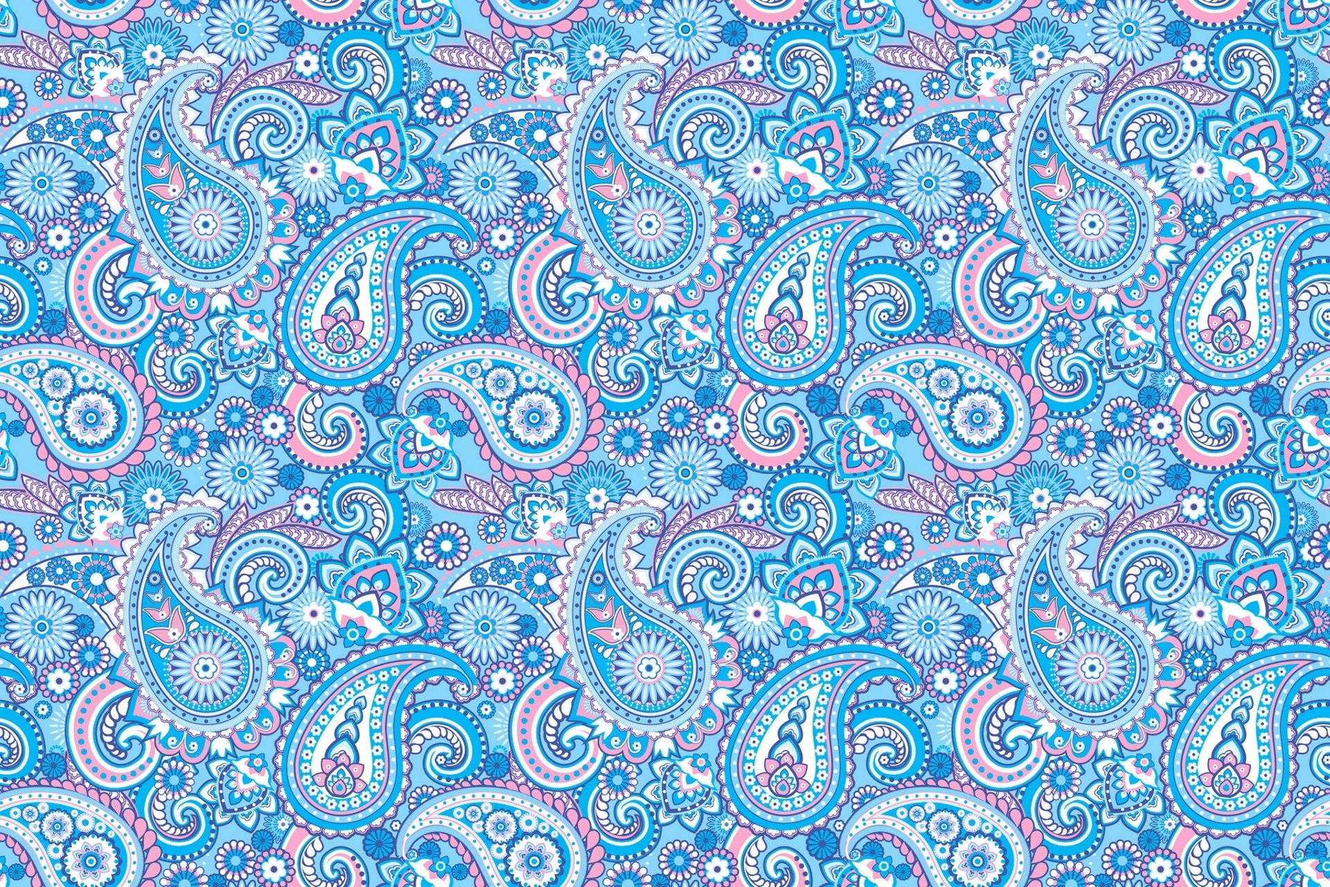 patrón ornamento pepinos indios paisley azul