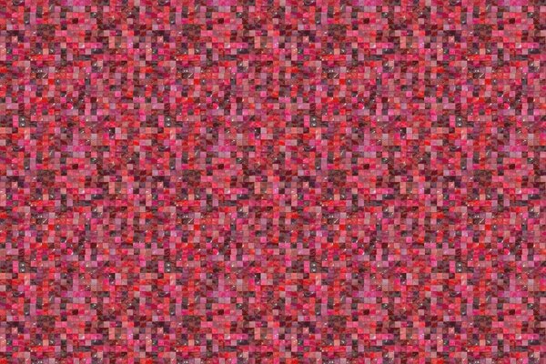 Pequeño mosaico de tonos rojos