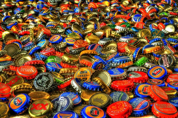 Cubiertas coloridas brillantes en todo el fondo