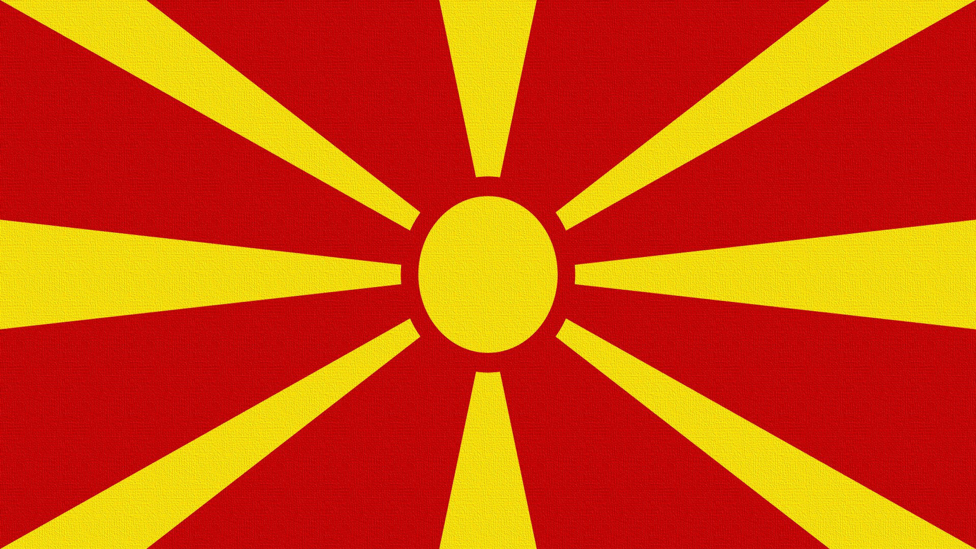 bandera macedonia sol rayos