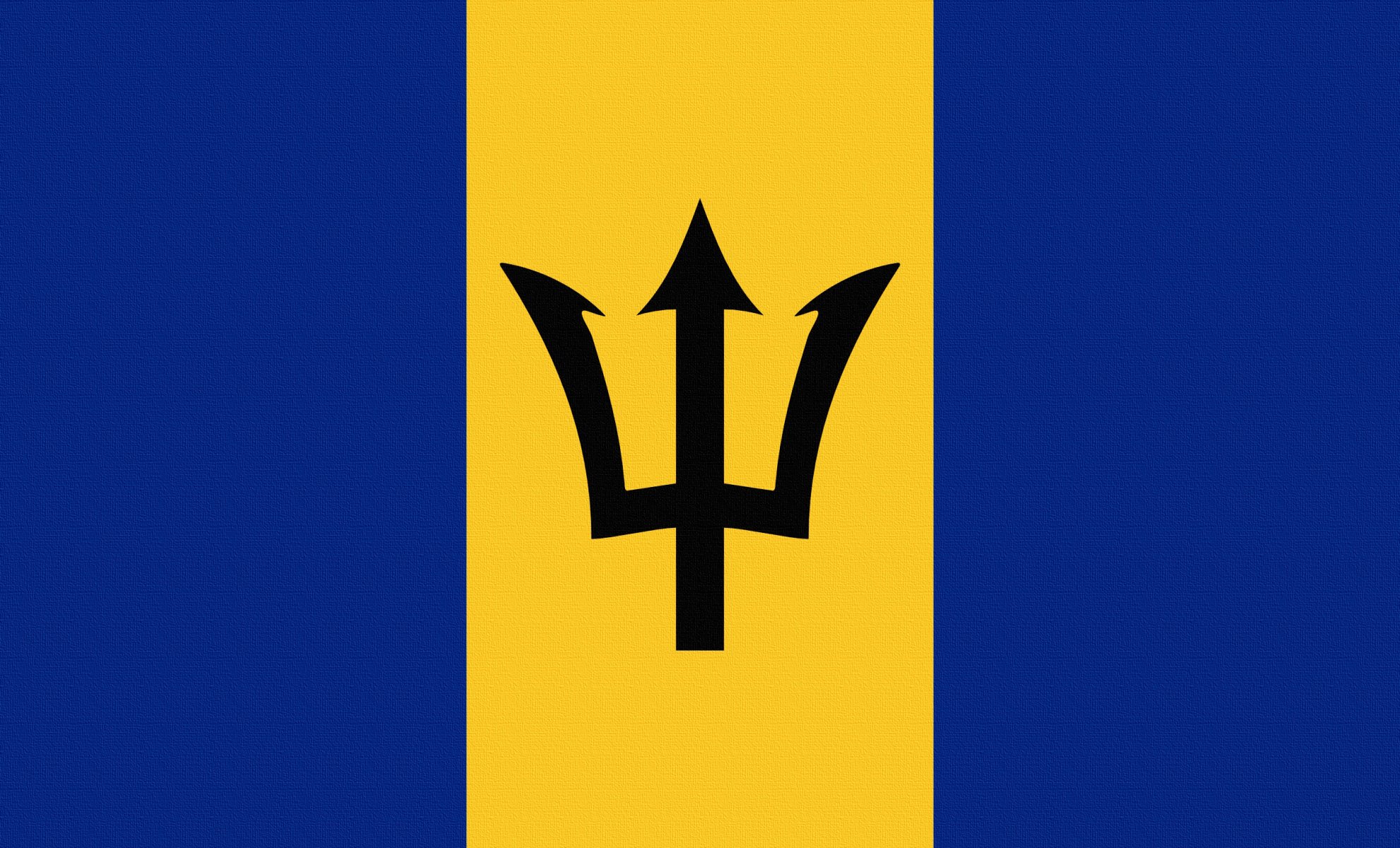 bandera barbados photoshop escudo de armas