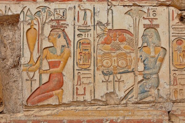 Muro de estilo antiguo de Egipto