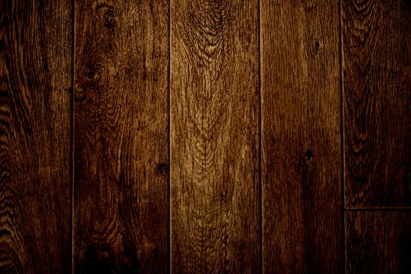 Pared marrón de madera texturizada