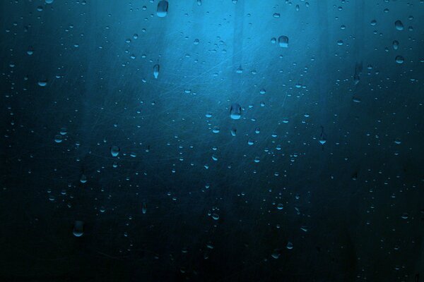 Textura de gota de lluvia sobre fondo oscuro