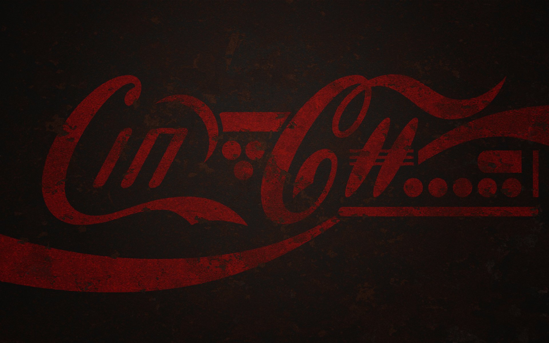 coca cola futuro logotipo metal pintura óxido