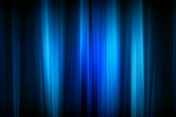 Líneas pulsantes sobre fondo azul