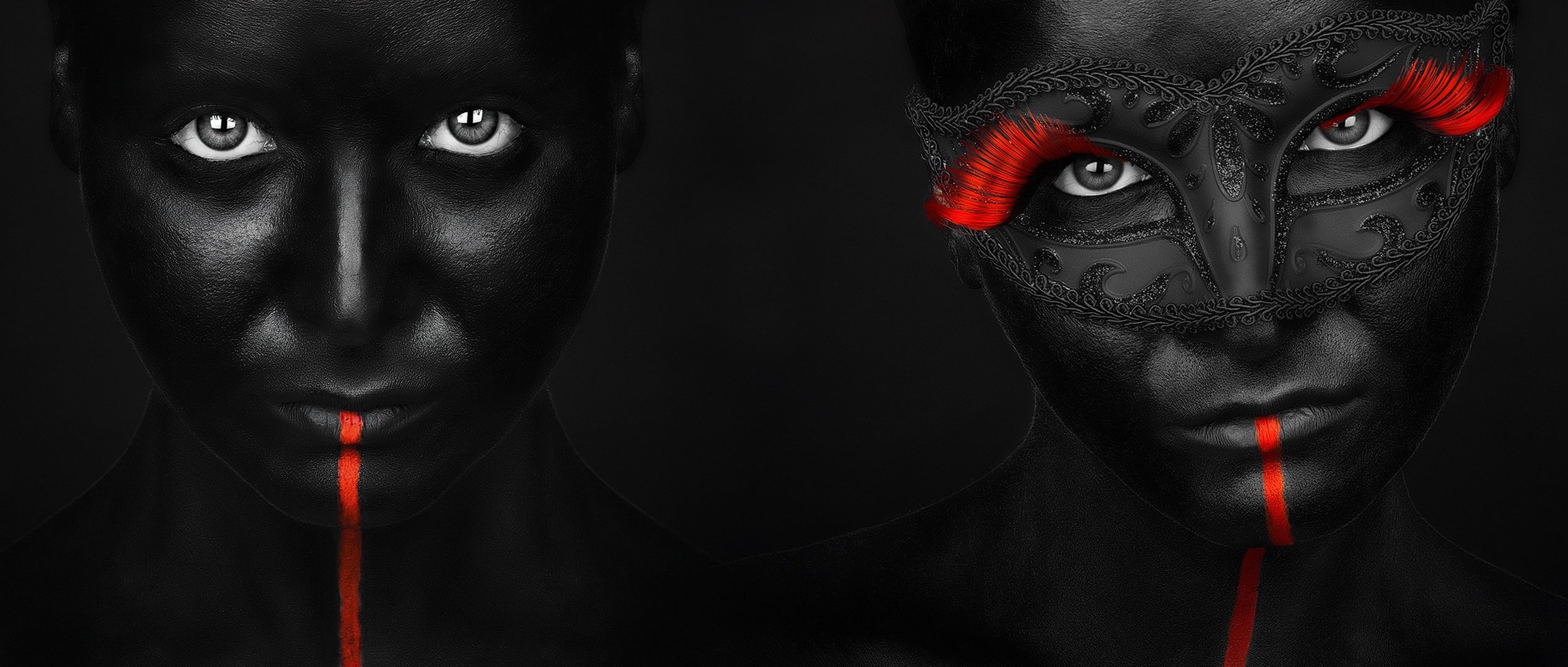 dark passion petko petkov retrato máscara fondo