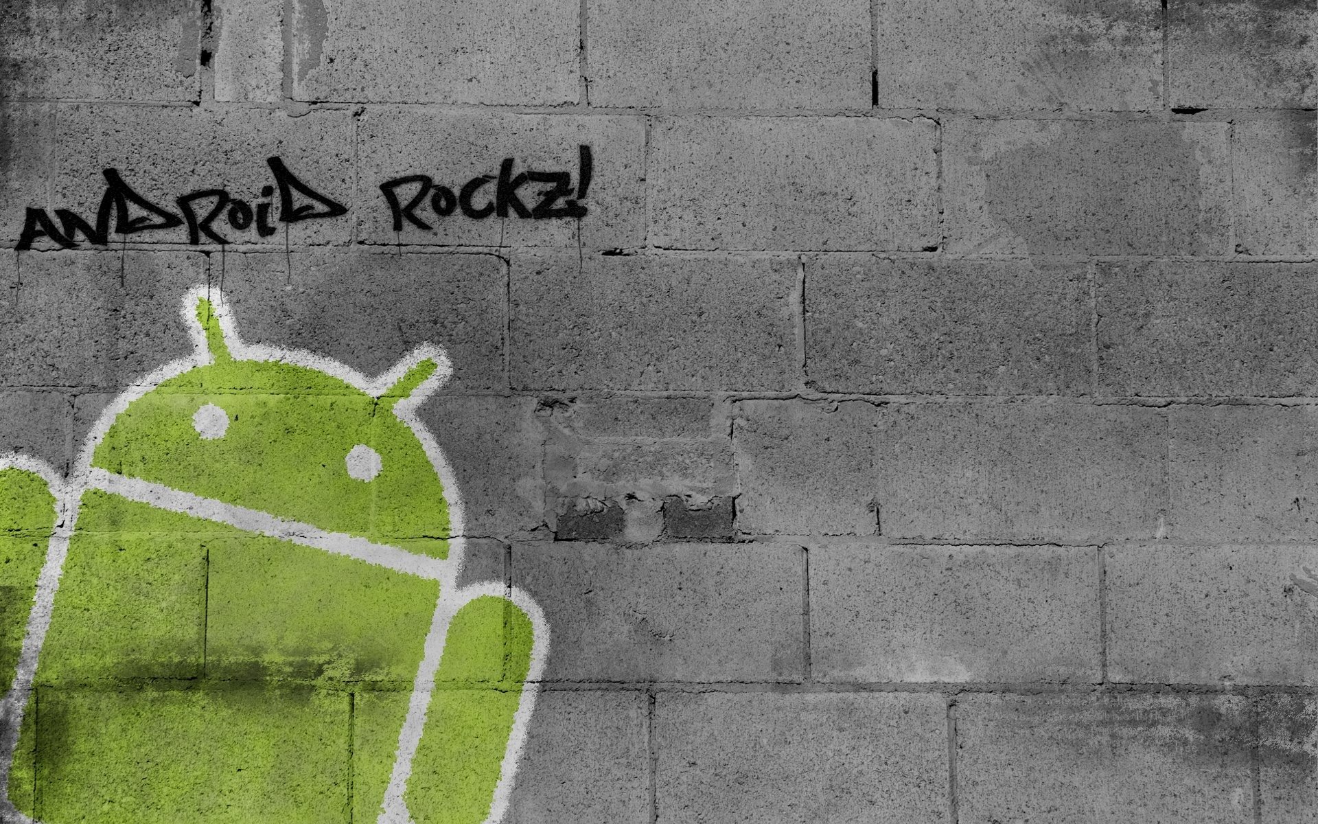android graffiti pared