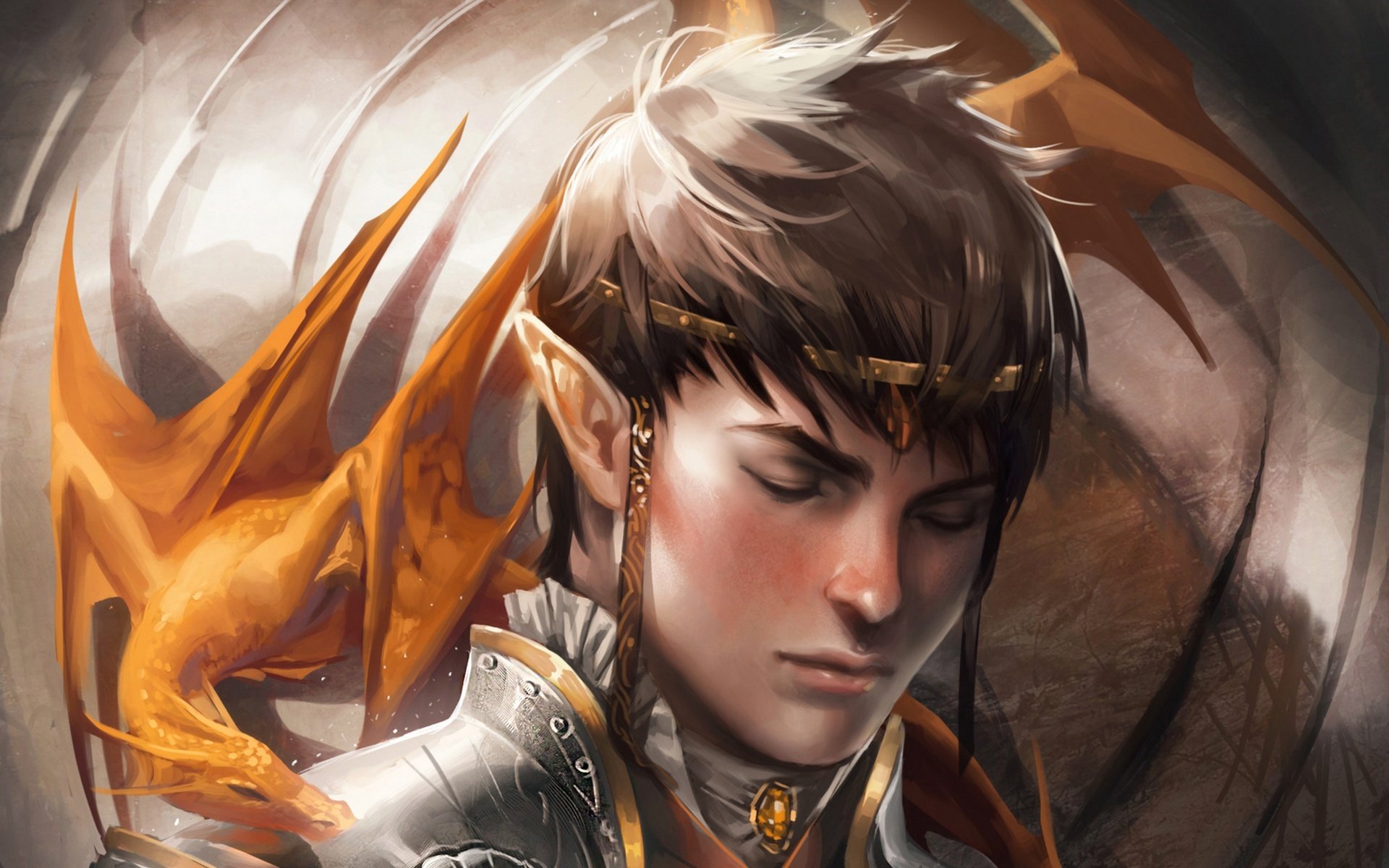 fiel sakimichan arte elfo dragón fantasía arte