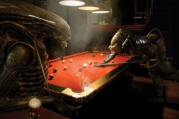 Billar dos monstruo fantasía figura