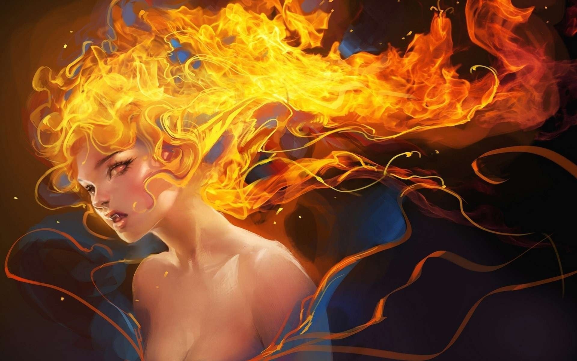 chica fuego vampiro