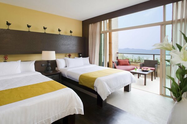 Habitación de hotel para dos personas