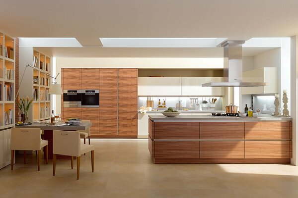 Estilo de cocina como en la habitación