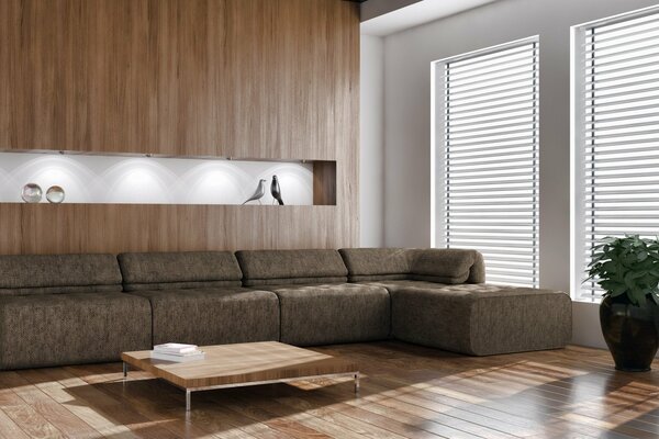 Diseño elegante de la casa como en la habitación