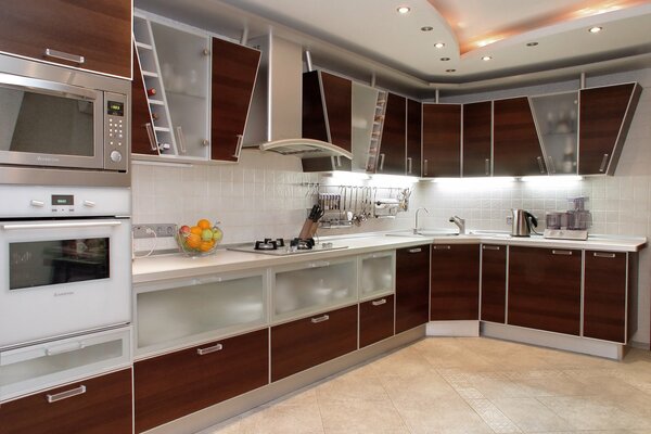 Juego de cocina de diseño moderno