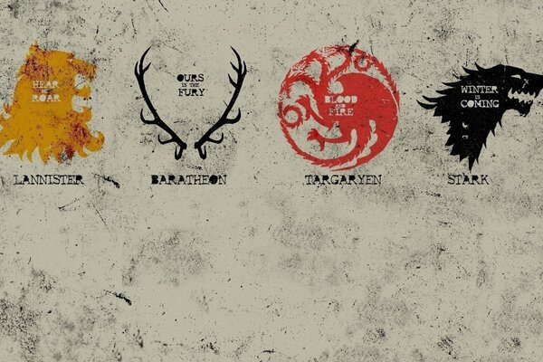 Emblemas dibujados de los Tronos de izra