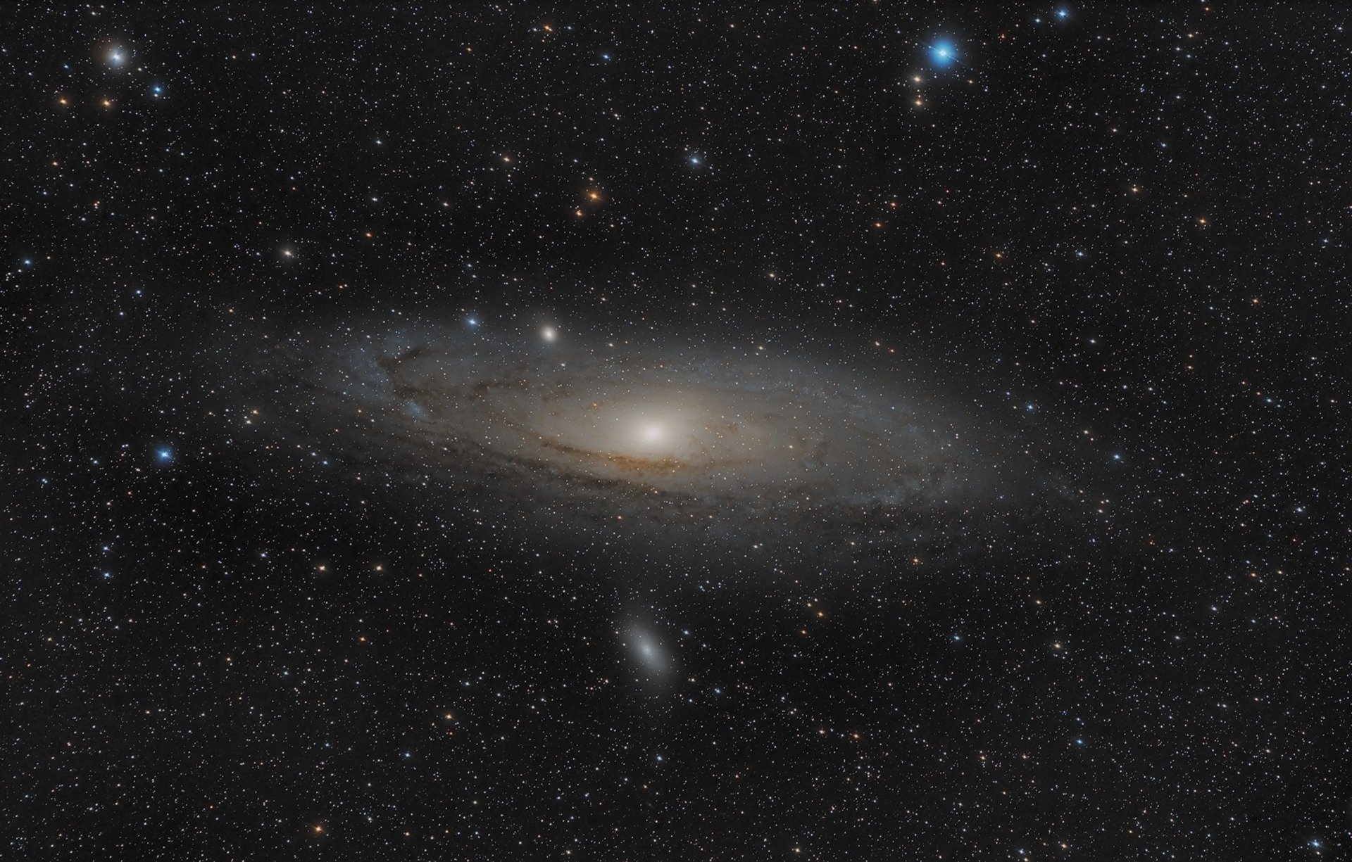galaxia de andrómeda espacio estrellas espacio