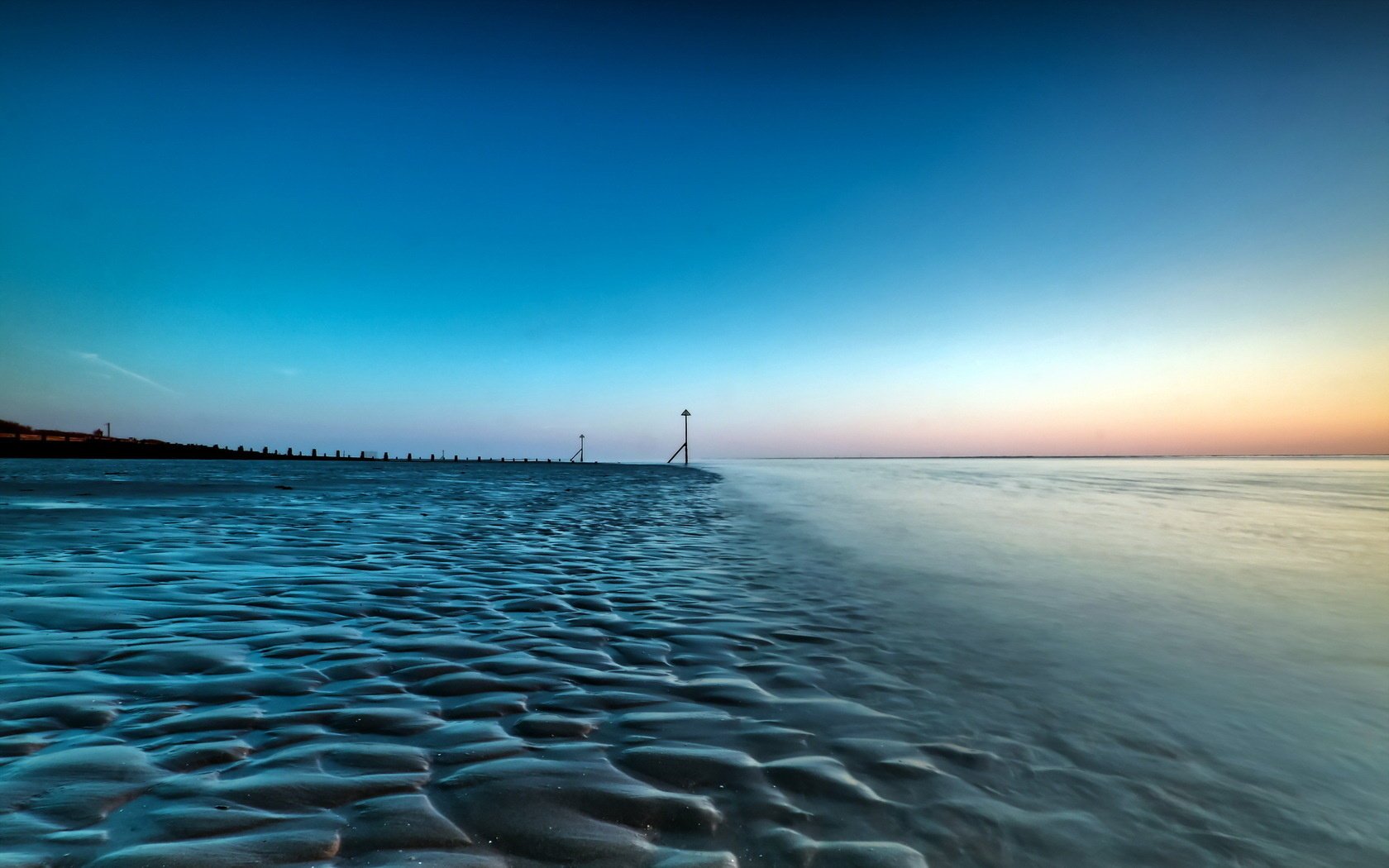 paisaje puesta de sol mar