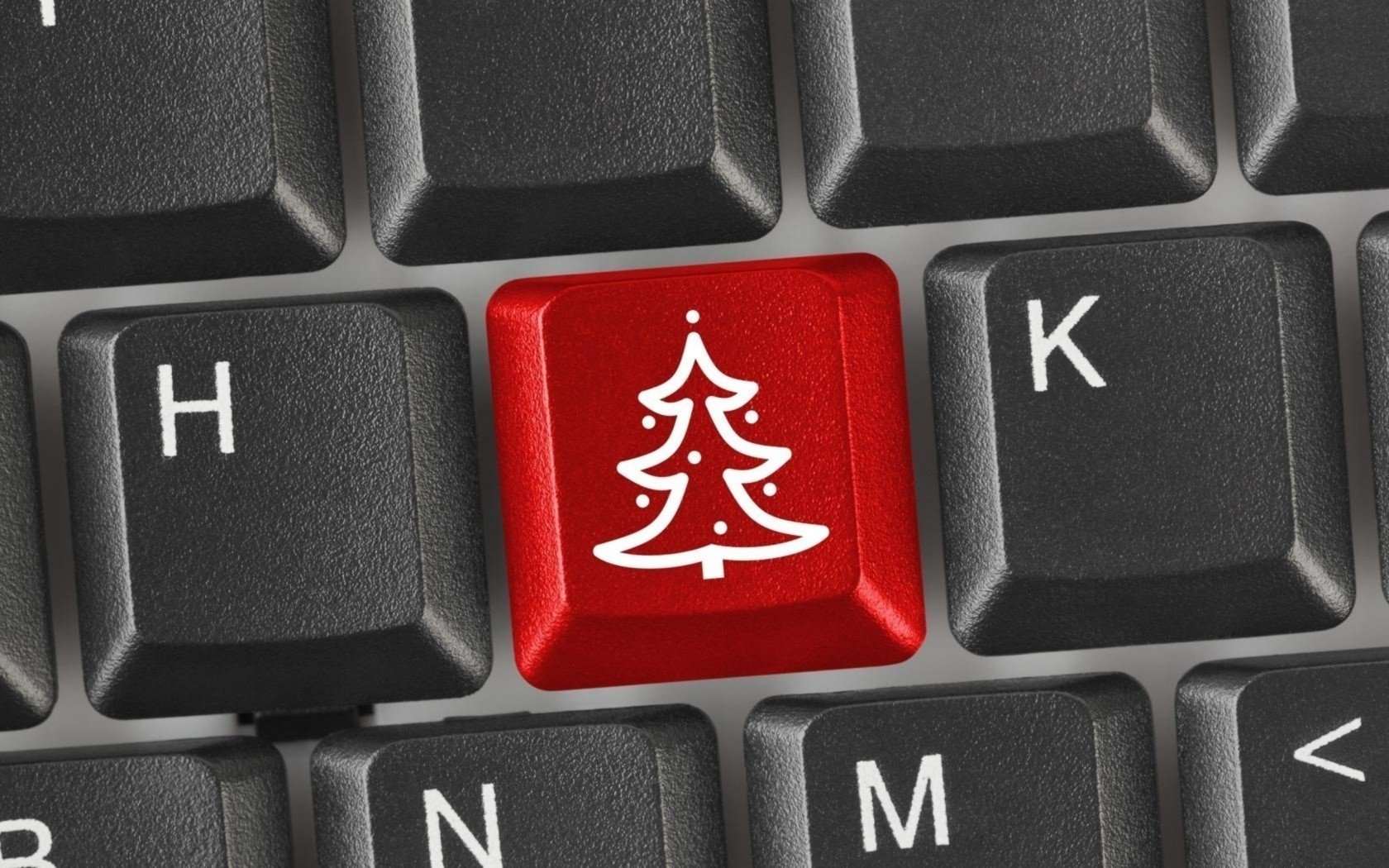 botones árbol de navidad rojo