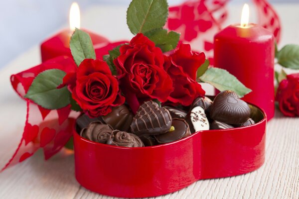 Dulces navideños en lugar de un ramo