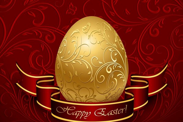 Tarjeta de felicitación de feliz Pascua