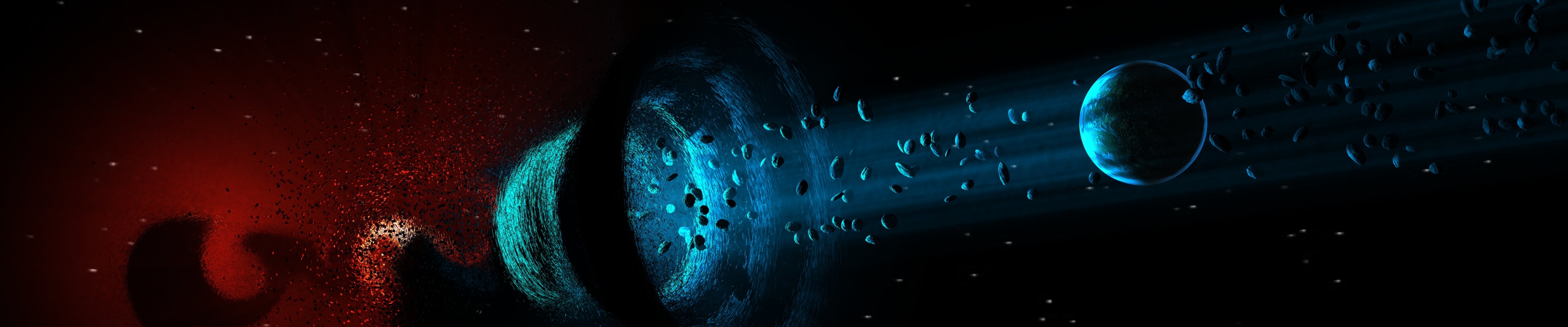 planeta fantasía colores asteroides poder