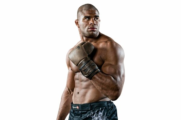 Vista de un luchador de artes marciales mixtas