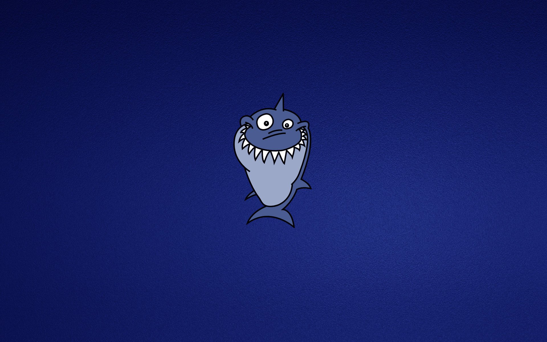 dentado minimalismo tiburón azul sonrisa tiburón