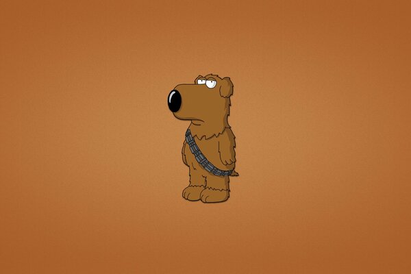 Brian como Chubaka de Star Wars