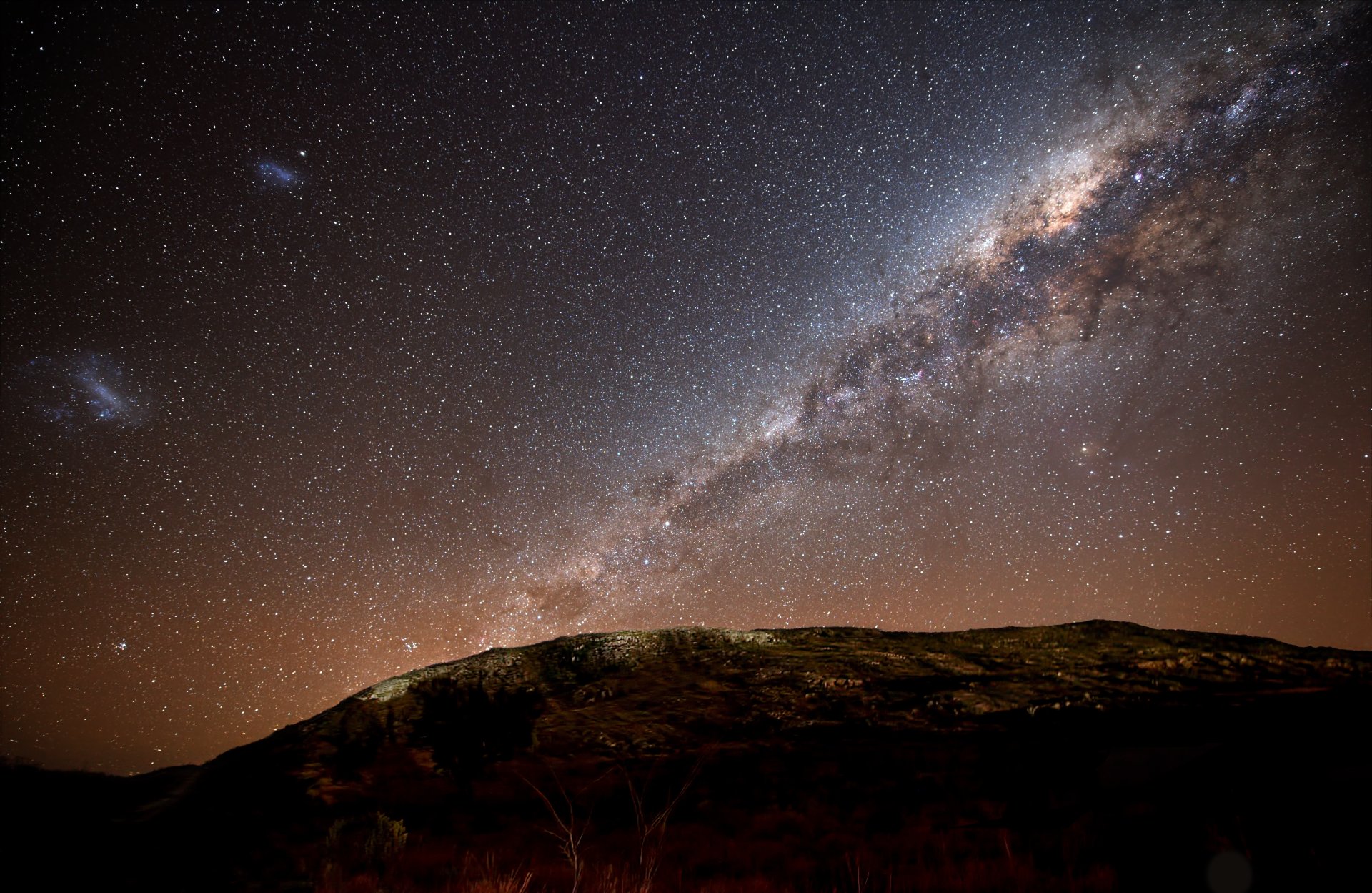 cielo nocturno vía láctea galaxias galaxia de la vía láctea estrellas