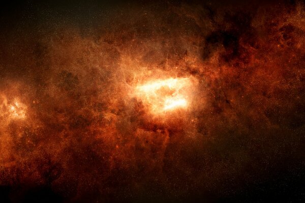 Nebulosa estelar en el espacio negro
