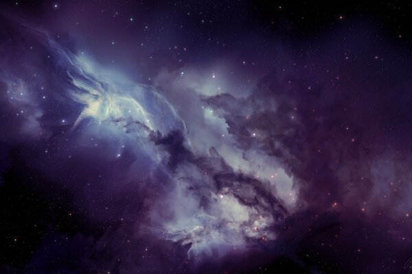 Nebulosa en el espacio exterior