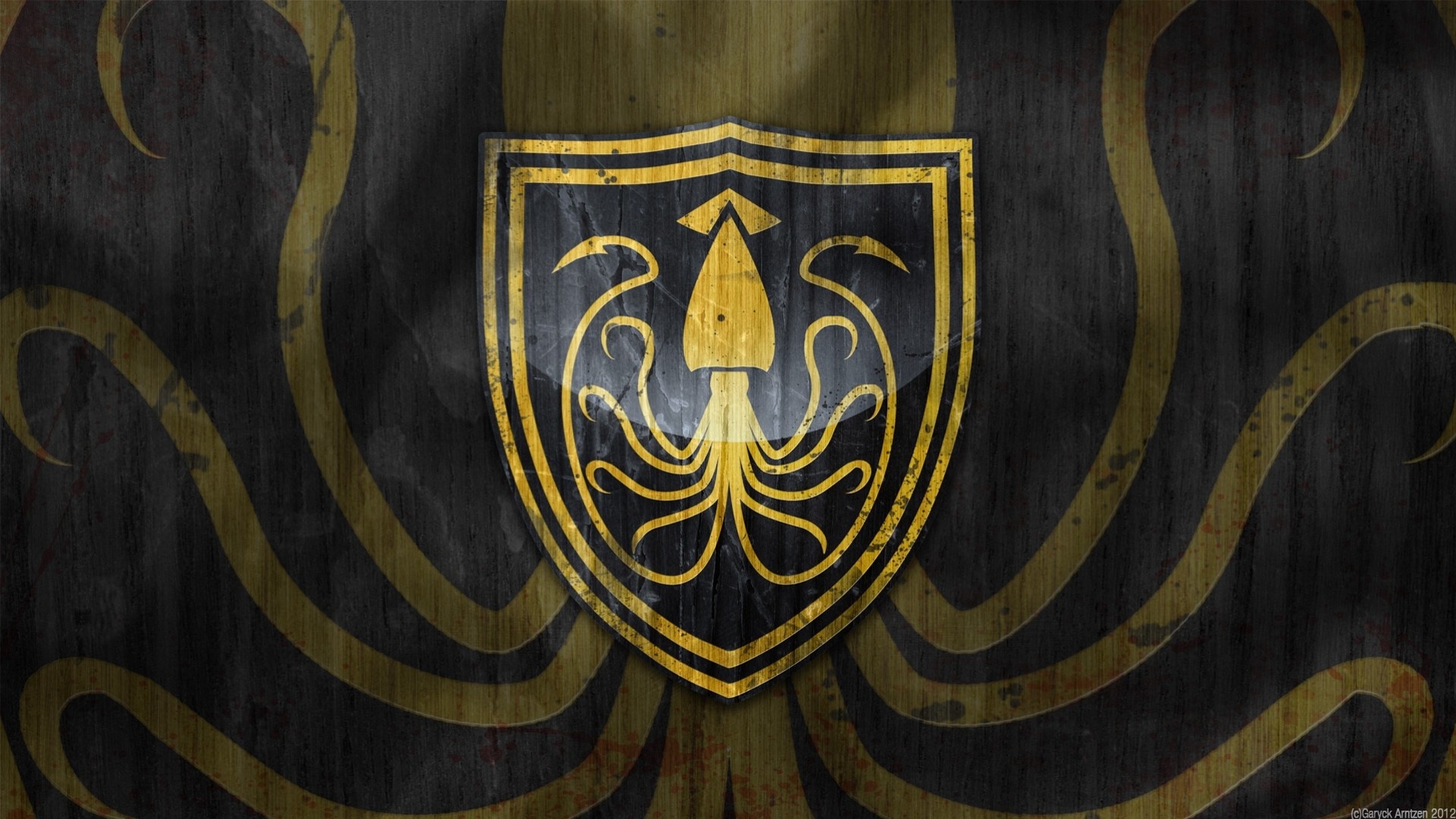 serie escudo de armas greyjoy juego de tronos pulpo libro canción de hielo y fuego