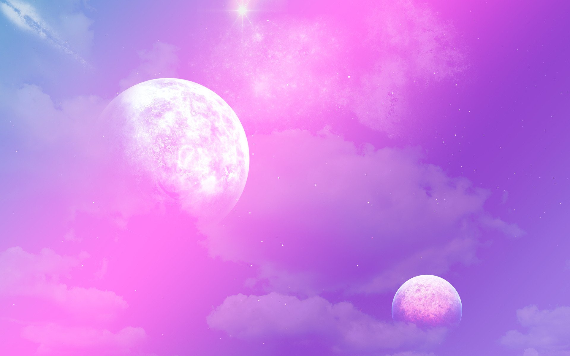 espacio planetas estrellas púrpura púrpura