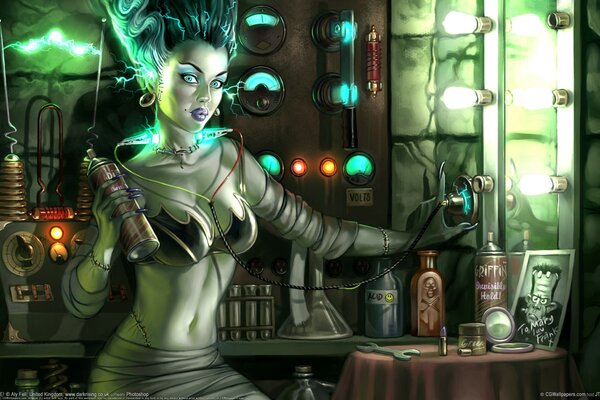 Juego Frankenstein bombillas