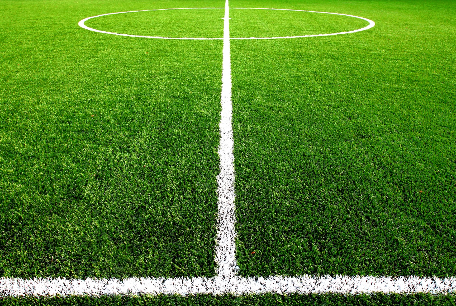fútbol campo césped hierba marcado centro