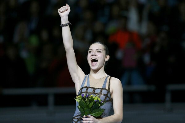 Adelina So nikova en los juegos Olímpicos de Sochi 2014
