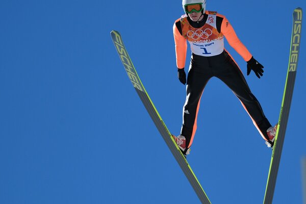 Yevgeny Klimov en el esquí en Sochi - 2014